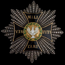 Gwiazda do Krzyża Wielkiego Virtuti Militari po ks. Józefie Poniatowskim